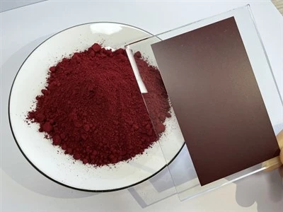 Shisha qoplama kompleksi noorganik rangli pigment uchun qizil rang (CICP rangi)